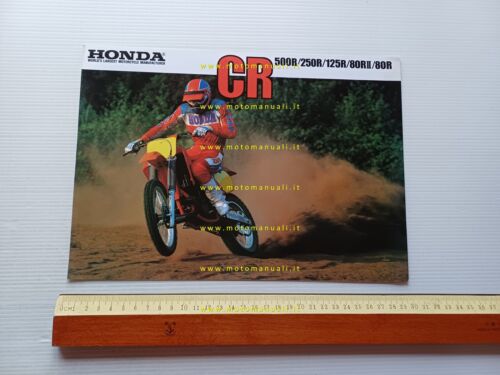 Honda CR 500-250-125-80 RII- 80 R 1985 depliant originale inglese …