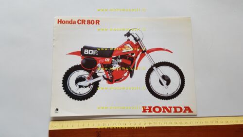 Honda CR 80 R 1981 depliant originale tedesco
