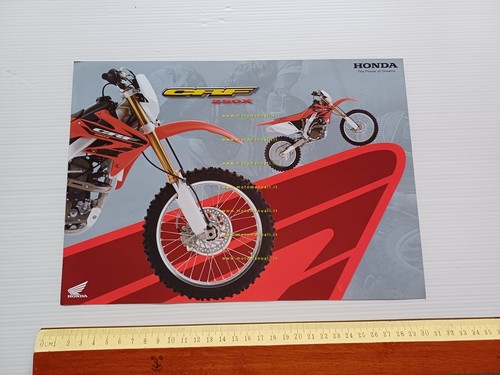Honda CRF 250 X 2005 depliant inglese francese originale