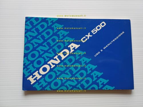 Honda CX 500 1980 manuale uso manutenzione italiano originale