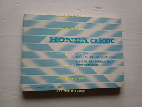 Honda CX 500 C Custom 1980 manuale uso manutenzione inglese …