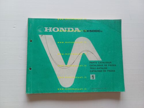 HONDA CX 500 C Custom 1981 catalogo ricambi originale