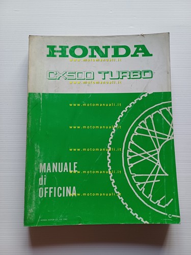 HONDA CX 500 Turbo 1982 manuale officina ITALIANO originale