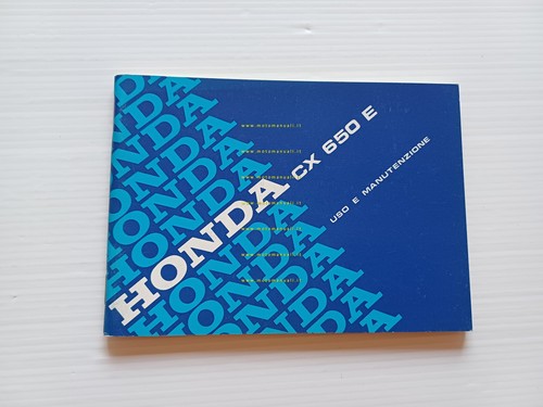 Honda CX 650 E 1983 manuale uso manutenzione libretto istruz. …