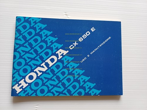 Honda CX 650 E 1983 manuale uso manutenzione libretto originale …
