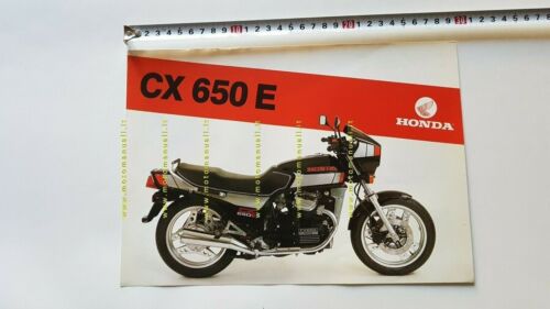 Honda CX 650 E depliant ITALIANO moto originale epoca brochure