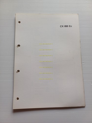 Honda CX 650 E scheda informazioni tecniche manuale officina italiano …
