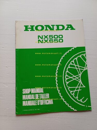 Honda Dominator NX 500-650 VARIANTI 1989 manuale officina originale