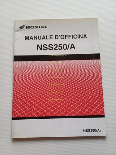 Honda Forza NSS 250 A VARIANTI 2004 manuale officina ITALIANO …