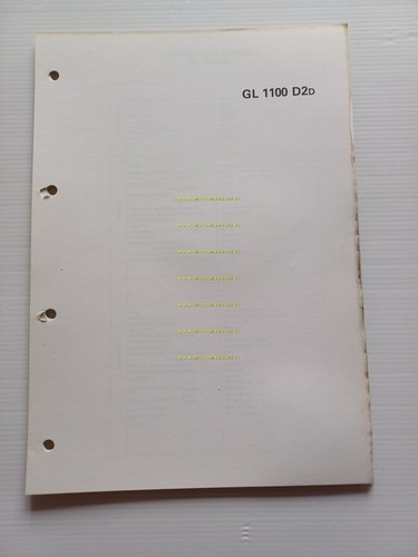 Honda GL 1100 D scheda informazioni tecniche manuale officina italiano …