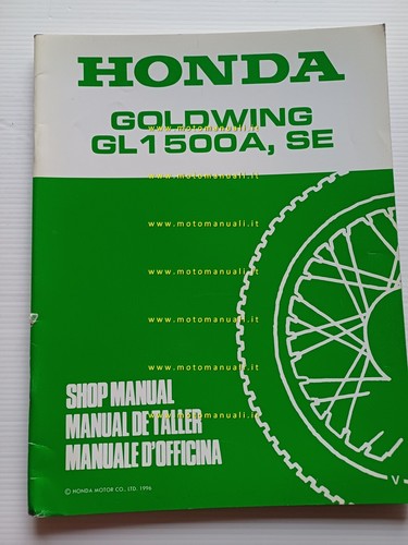 Honda GL 1500 A-SE Gold Wing VARIANTI 1996 manuale officina …
