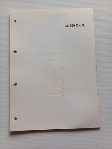 Honda GL 650 DX scheda informazioni tecniche manuale officina italiano …