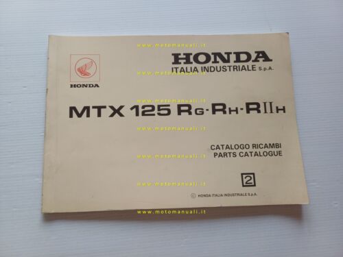 HONDA MTX 125 R modelli 1988 catalogo ricambi originale