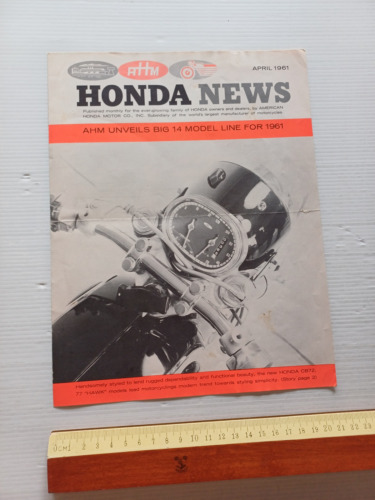 Honda News April 1961 rivista aziendale depliant inglese originale