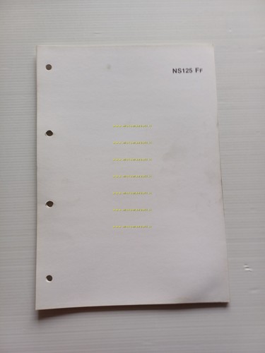 Honda NS 125 F scheda informazioni tecniche manuale officina italiano …