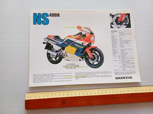 Honda NS 400 R 1985 depliant originale italiano