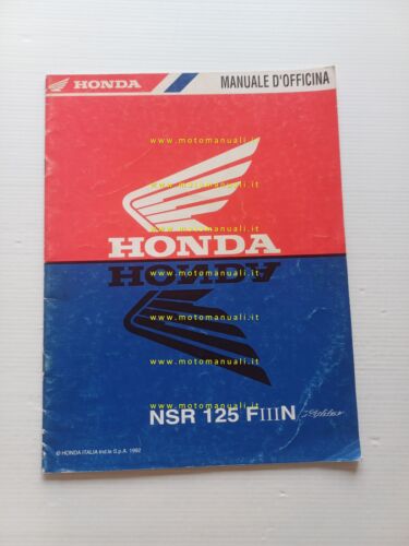 Honda NSR 125 F 1992 aggiornamento SUPPLEMENTO manuale officina originale