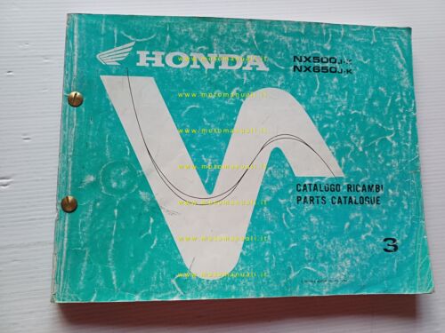 Honda NX 500-650 Dominator 1988 catalogo ricambi italiano originale part …