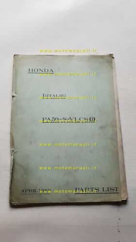 Honda PA 50 1980 catalogo ricambi originale spare parts catalogue