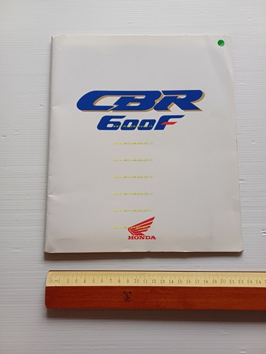 Honda presentazione CBR 600 1991 cartella stampa originale