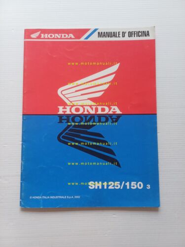 Honda SH 125-150 2002 aggiornamento SUPPLEMENTO manuale officina originale