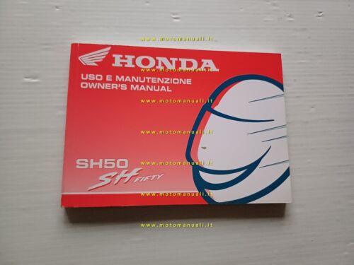 Honda SH 50 1997 manuale uso manutenzione libretto istruzioni italiano …