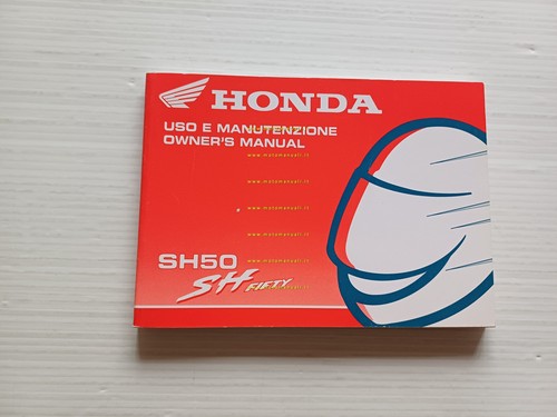 Honda SH 50 1997 manuale uso manutenzione libretto istruzioni italiano …