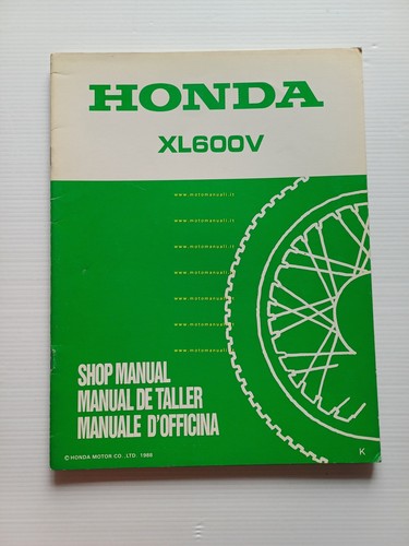 Honda Transalp XL 600 V VARIANTI 1988 manuale officina ITALIANO …