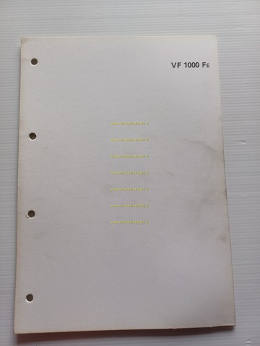 Honda VF 1000 F scheda informazioni tecniche manuale officina italiano …