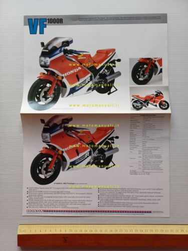 Honda VF 1000 R 1984 Prototipo depliant INGLESE originale printed …