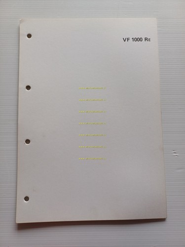 Honda VF 1000 R scheda informazioni tecniche manuale officina italiano …