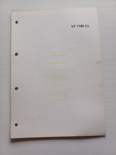 Honda VF 1100 C scheda informazioni tecniche manuale officina italiano …