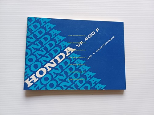 Honda VF 400 F 1983 manuale uso manutenzione libretto originale …