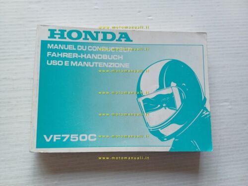 Honda VF 750 C 1993 manuale uso manutenzione libretto italiano …