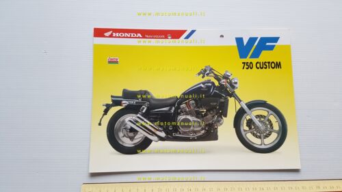 Honda VF 750 C Custom 1989 depliant italiano originale