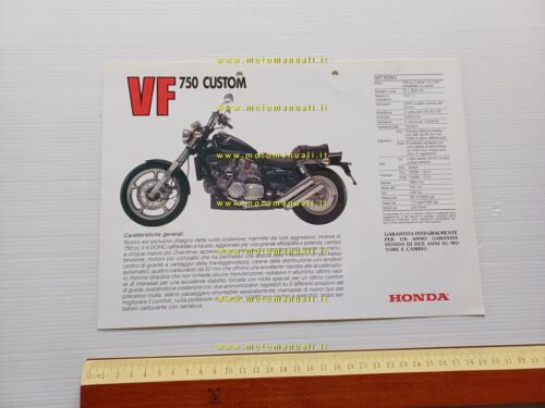Honda VF 750 Custom 1987 depliant italiano originale