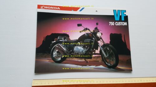 Honda VF 750 Custom 1987 depliant italiano originale