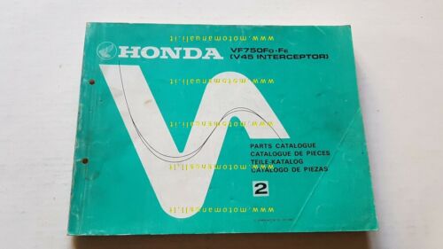 HONDA VF 750 F- V45 Interceptor 1983 catalogo ricambi ORIGINALE …