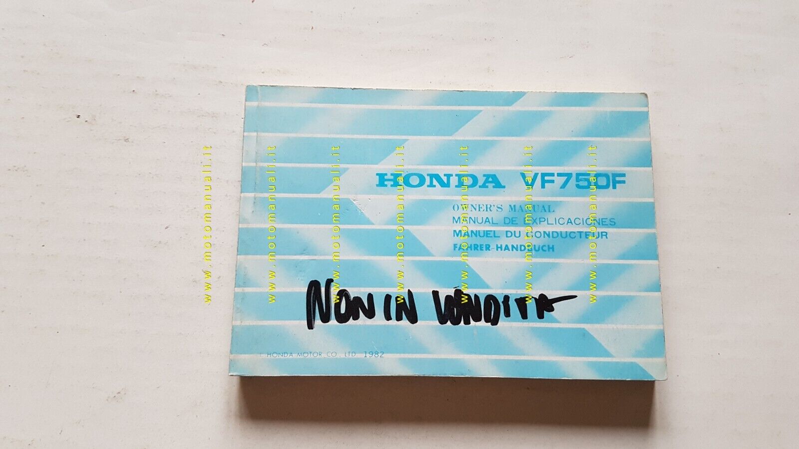 Honda VF 750 F 1982 manuale uso manutenzione libretto INGLESE …