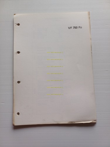Honda VF 750 F scheda informazioni tecniche manuale officina italiano …