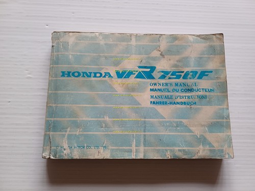 Honda VFR 750 F 1985-86 manuale uso manutenzione italiano originale