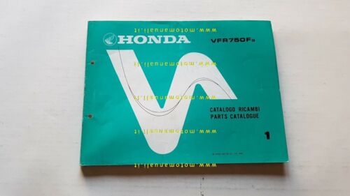 HONDA VFR 750 F 1986 catalogo ricambi ORIGINALE Parts Catalogue