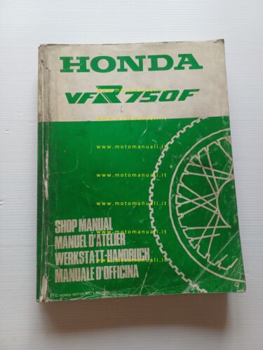HONDA VFR 750 F 1986 manuale officina ITALIANO originale