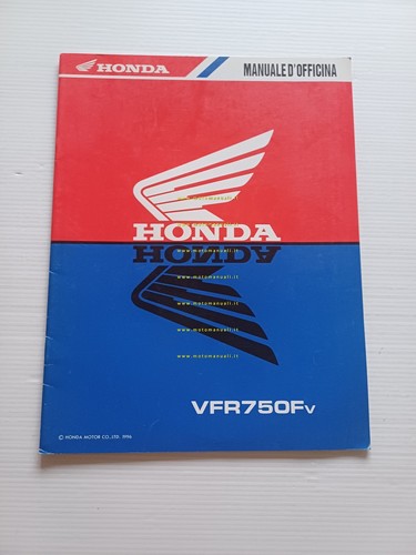 Honda VFR 750 F VARIANTI 1996 manuale officina ITALIANO originale