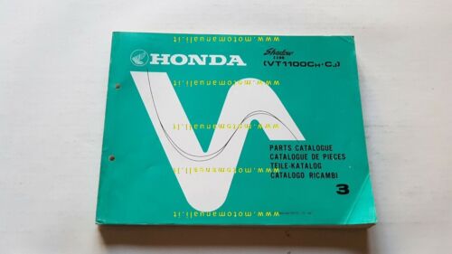 HONDA VT 1100 C SHADOW 1987 catalogo ricambi ORIGINALE Spare …