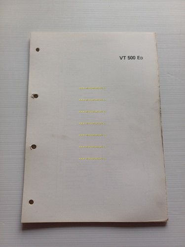 Honda VT 500 E scheda informazioni tecniche manuale officina italiano …