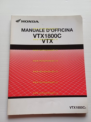 Honda VTX 1800 C VARIANTI 2004-05 manuale officina ITALIANO originale