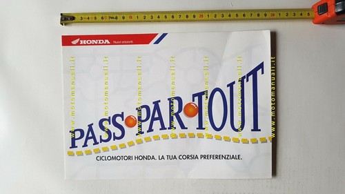 Honda Wallaroo 50 SH 50 Vision 50 depliant italiano originale