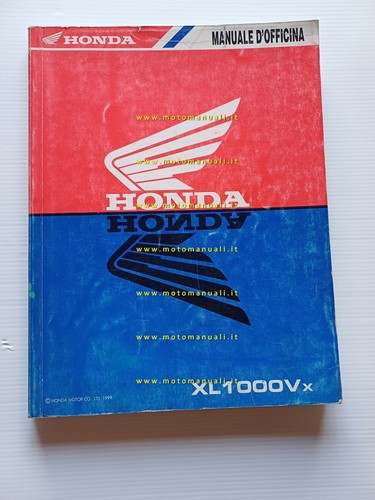 Honda XL 1000 V Varadero 1999 manuale officina ITALIANO originale