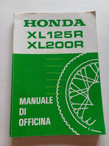 HONDA XL 125 R - XL 200 R 1984-85 manuale …